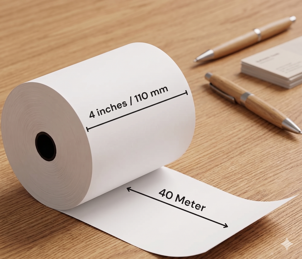 4" (110mm) Thermal Paper Rolls