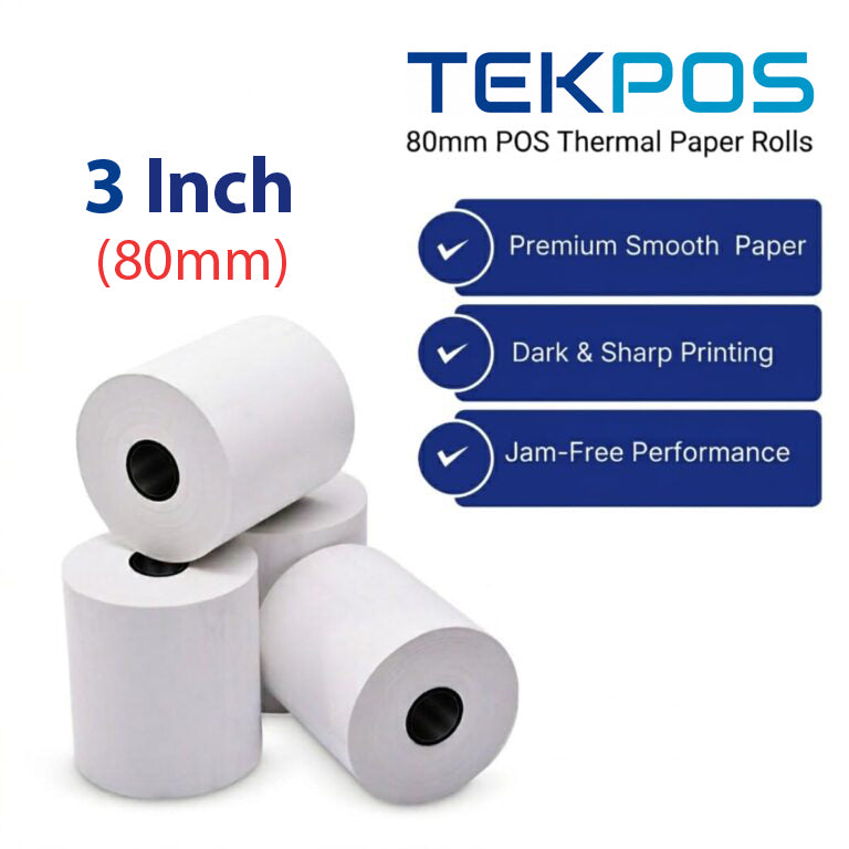 3" (80mm) Thermal Paper Rolls
