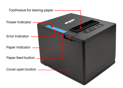 Thermal POS Printer BoxP 88UE 80MM (USB+Bluetooth) with Auto Cutter