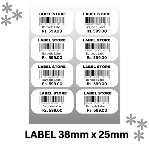 Barcode Label 38x25